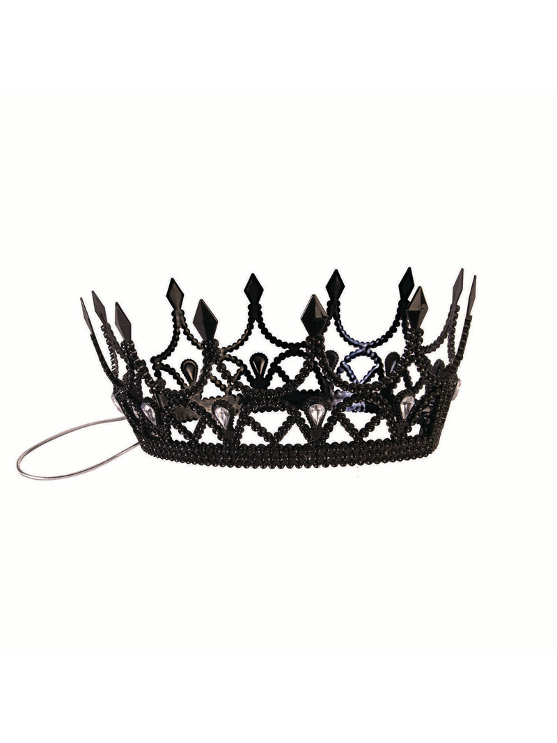 Queen Crown Black Dark Royalty Costume Accessory