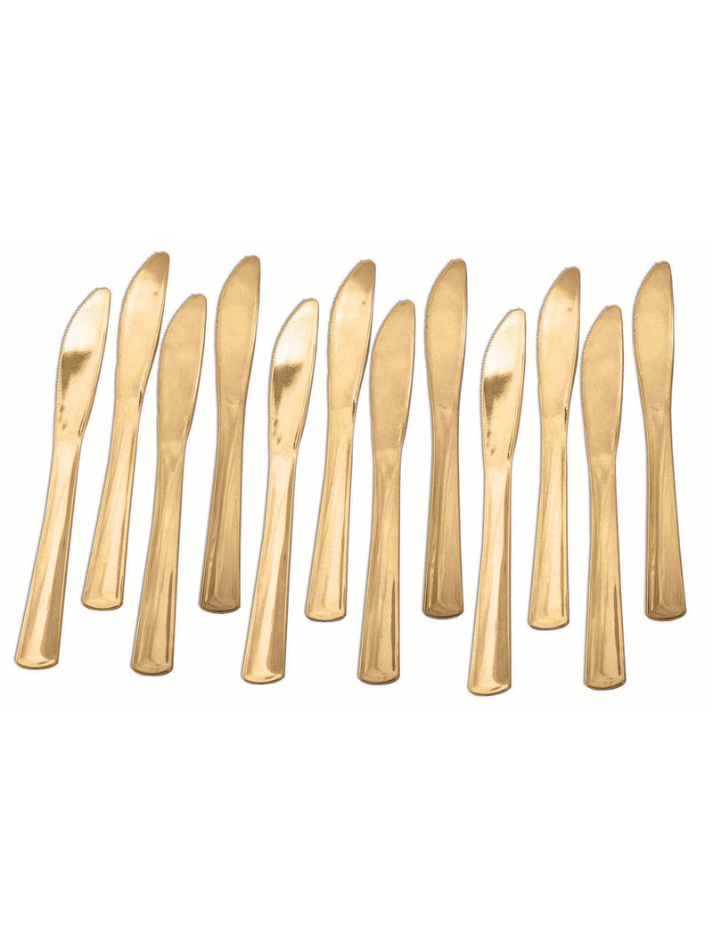 12 Pack Gold Plated Knives