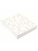 16 Pack Gold Confetti Napkins