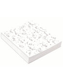 16 Pack Silver Confetti Napkins