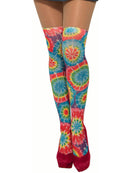 Hippie Tie Dye Stockings Costume Accessory