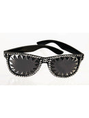 80's Spike & Rhinestone Glasses Costume Accessory