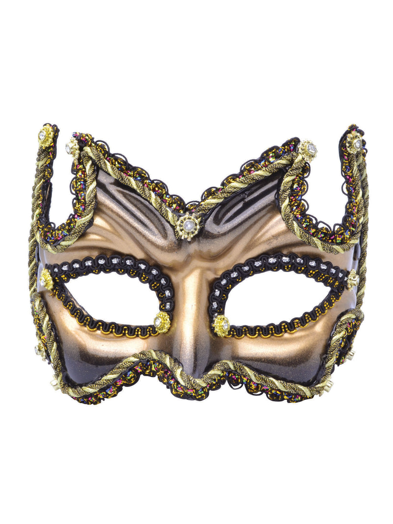 Black & Gold Half Face Mask